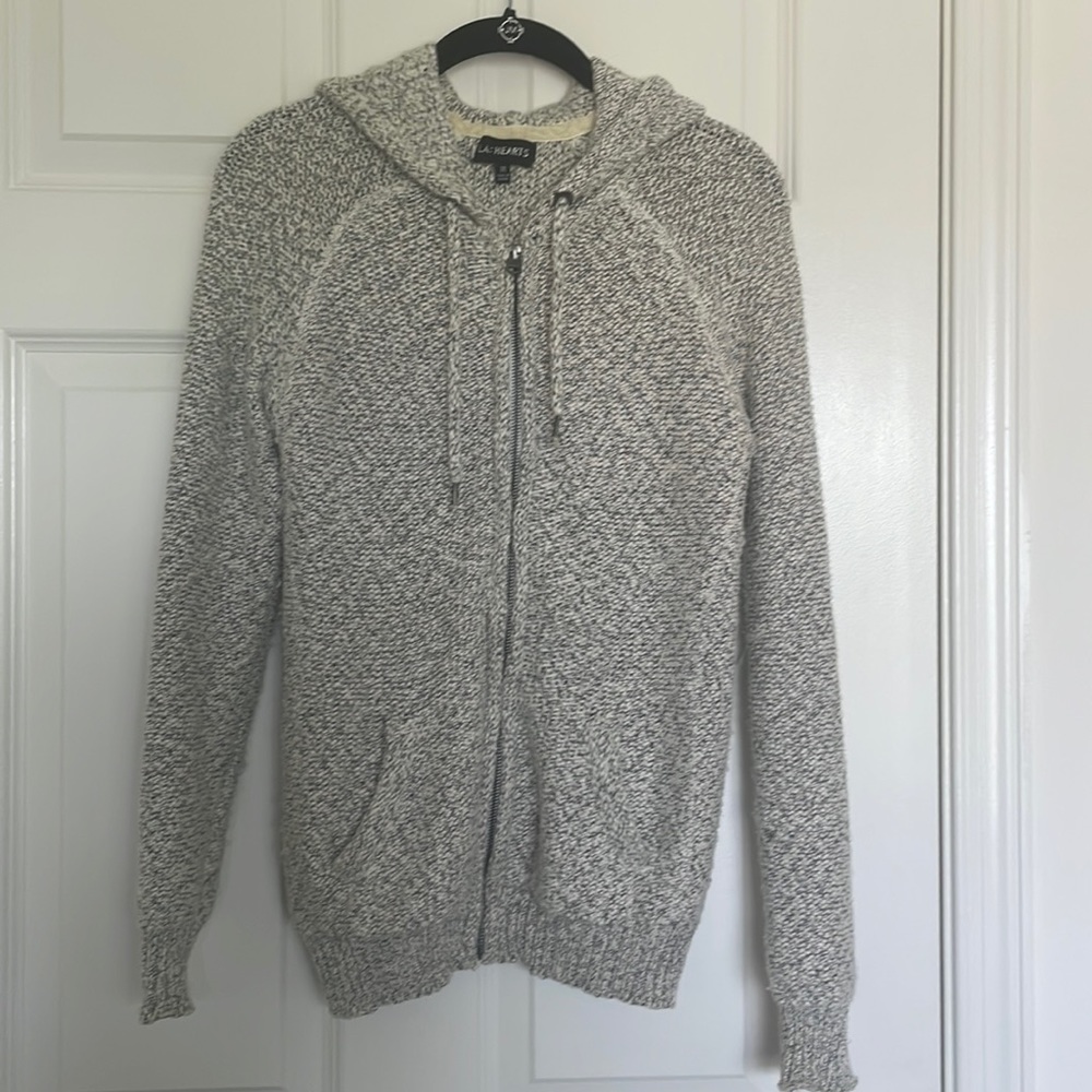 Marbled LA Hearts Zip Up Sweatshirt